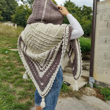 Nova Hooded Triangle Shawl