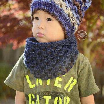 Wolf Slouch Beanie & Cowl