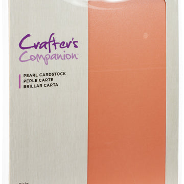 Crafter's Companion 8.5"X11" Pearl Cardstock 12/Pkg - Pink