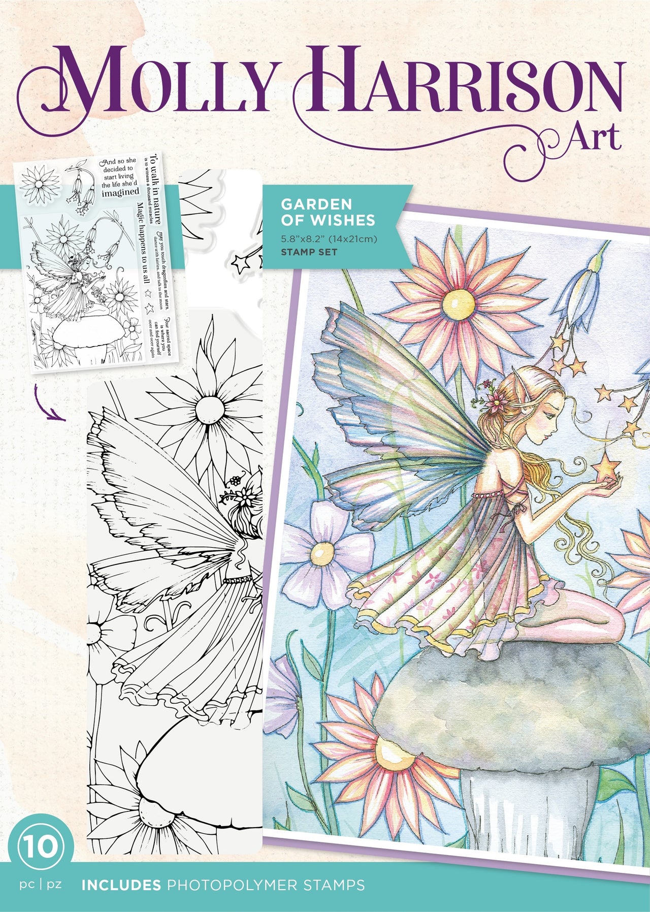 Crafter's Companion Photopolymer Stamps By Molly Harrison - Garden Of Wishes