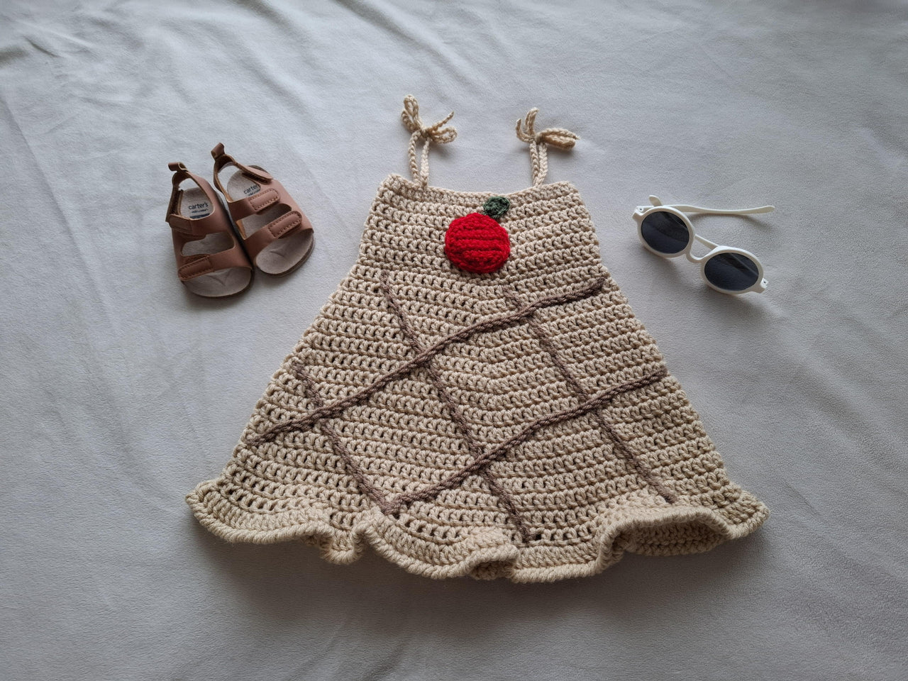 Apple Pie Baby Dress Crochet Pattern