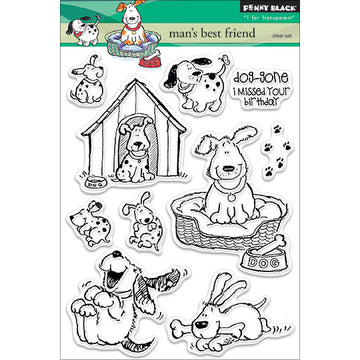 Penny Black Clear Stamps - Man's Best Friend