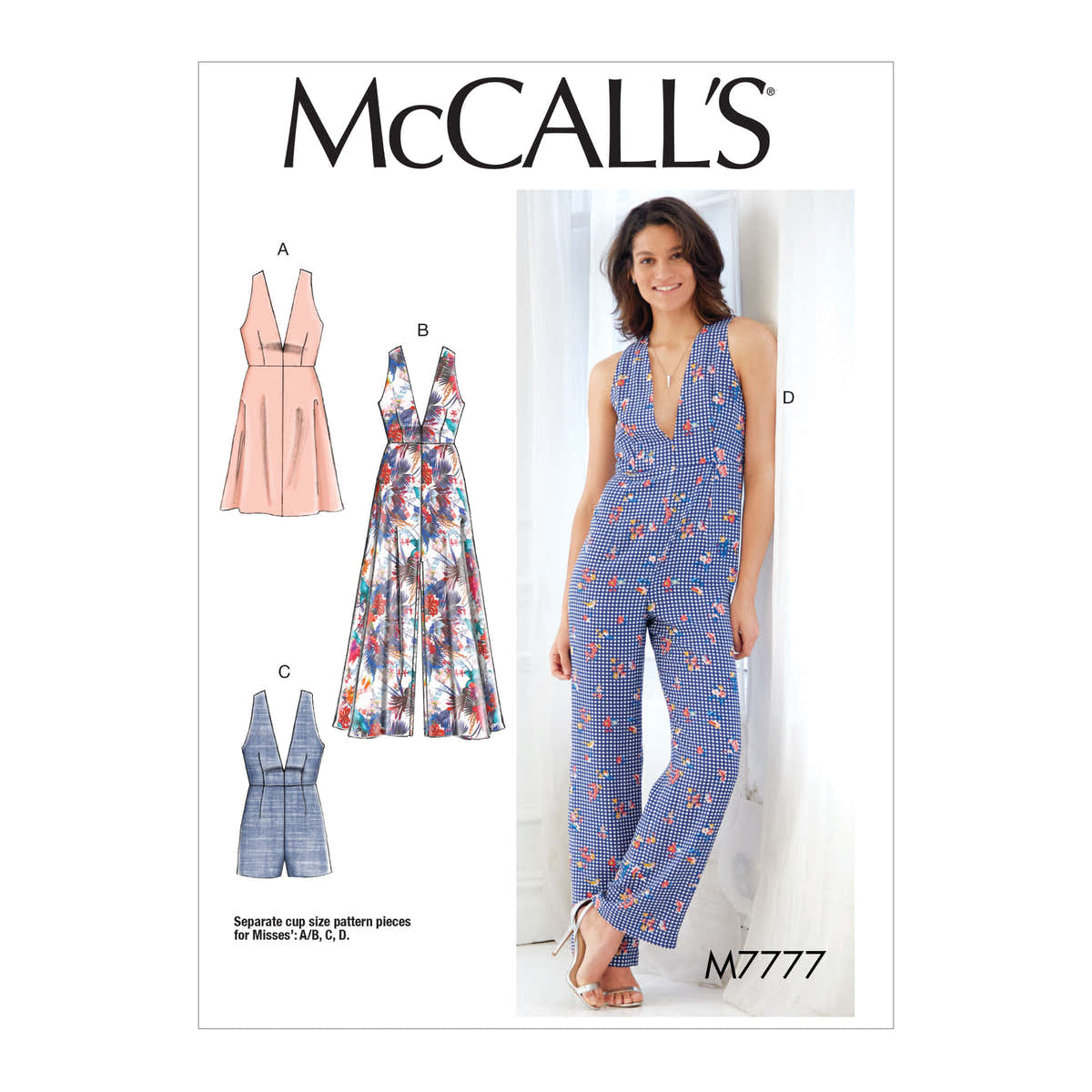 McCall's Misses' Dresses, Romper and Jumpsuit M7777 - Sewing Pattern