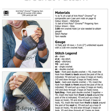 Kaleidoscope Fingerless Mitts