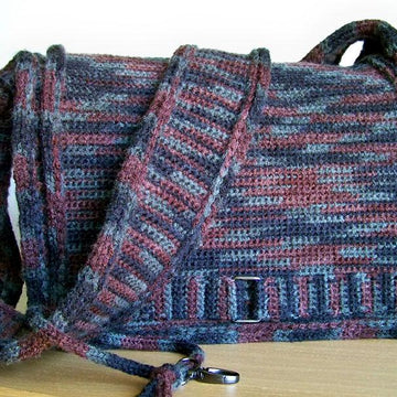 Messenger Bag, Knit Crochet Bag