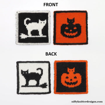 Halloween Cat Coasters