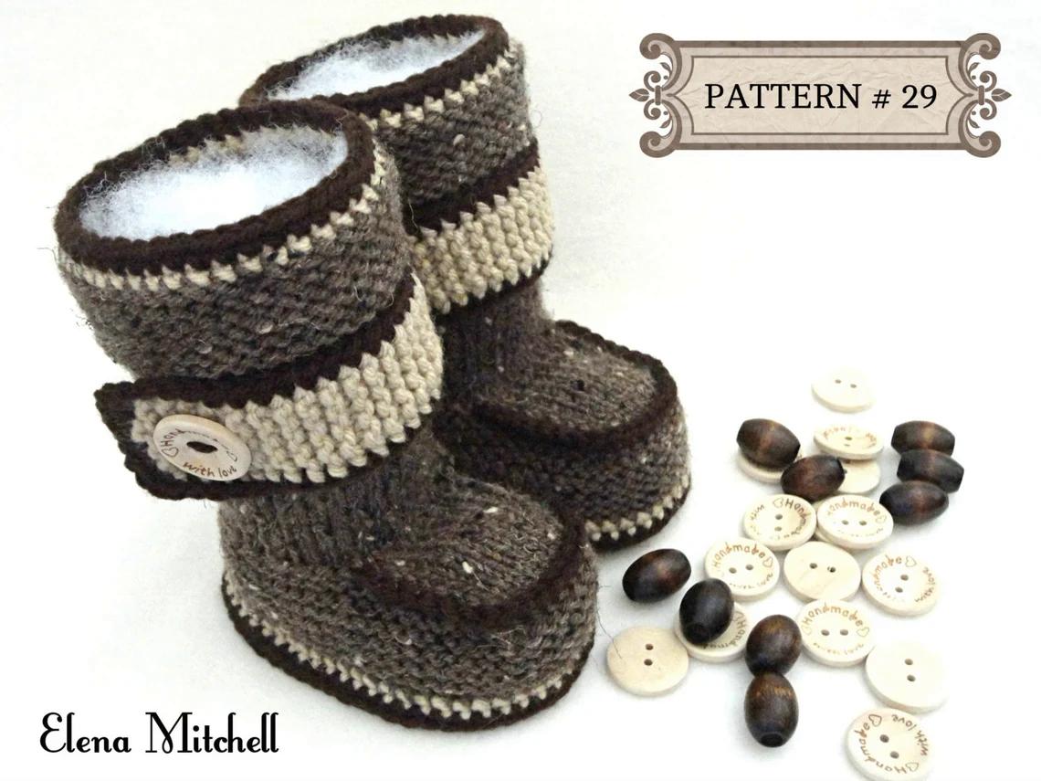 Knitted Baby Uggs Baby Boy Baby Shoes