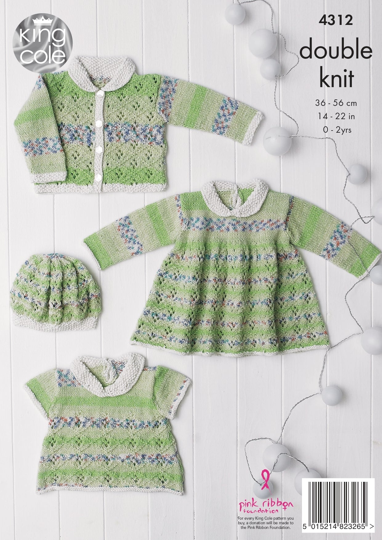Baby Set in King Cole DK - 4312 - Downloadable PDF