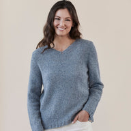 Dunton Pullover - Jumper Knitting Pattern for Women in Tahki Yarns Donegal Tweed Fine