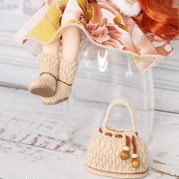 Boho style outfit for Blythe doll