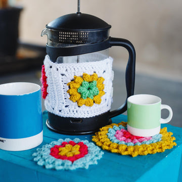 Cafetiere Cosy and Coasters