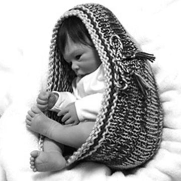 Cherry Chocolate Baby Cocoon, Hat Plus POD