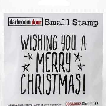 Darkroom Door Small Cling Stamp 2.3"X2.2" - Christmas