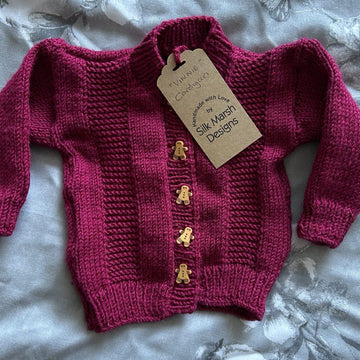 Vinnie Baby Dungarees and Cardigan Knitting Pattern Newborn-24 months approx
