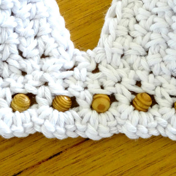 Crochet Beaded Bikini Halter Top