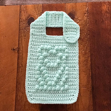 Baby Bib with Bobble Stitch Frog