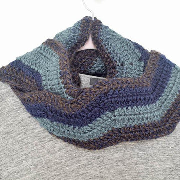 Meandering Walk in the Woods Ripple Scarf