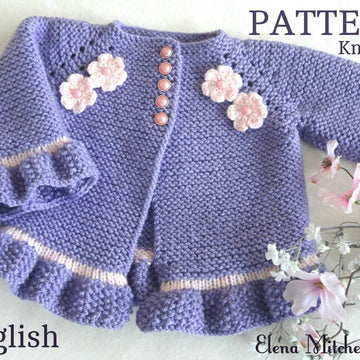 Knitting PATTERN Baby Cardigan Chloe