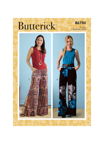 Butterick Misses' Elastic-Waist Shorts and Pants B6750 - Sewing Pattern