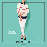 "Breton Jumper" - Jumper Knitting Pattern For Women in Paintbox Yarns Simply DK - DK-Wom-001