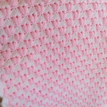 Puff Hearts Baby Blanket