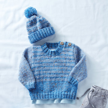 Hat & Jumper in Sirdar Snuggly Doodle DK - 5285 - Leaflet
