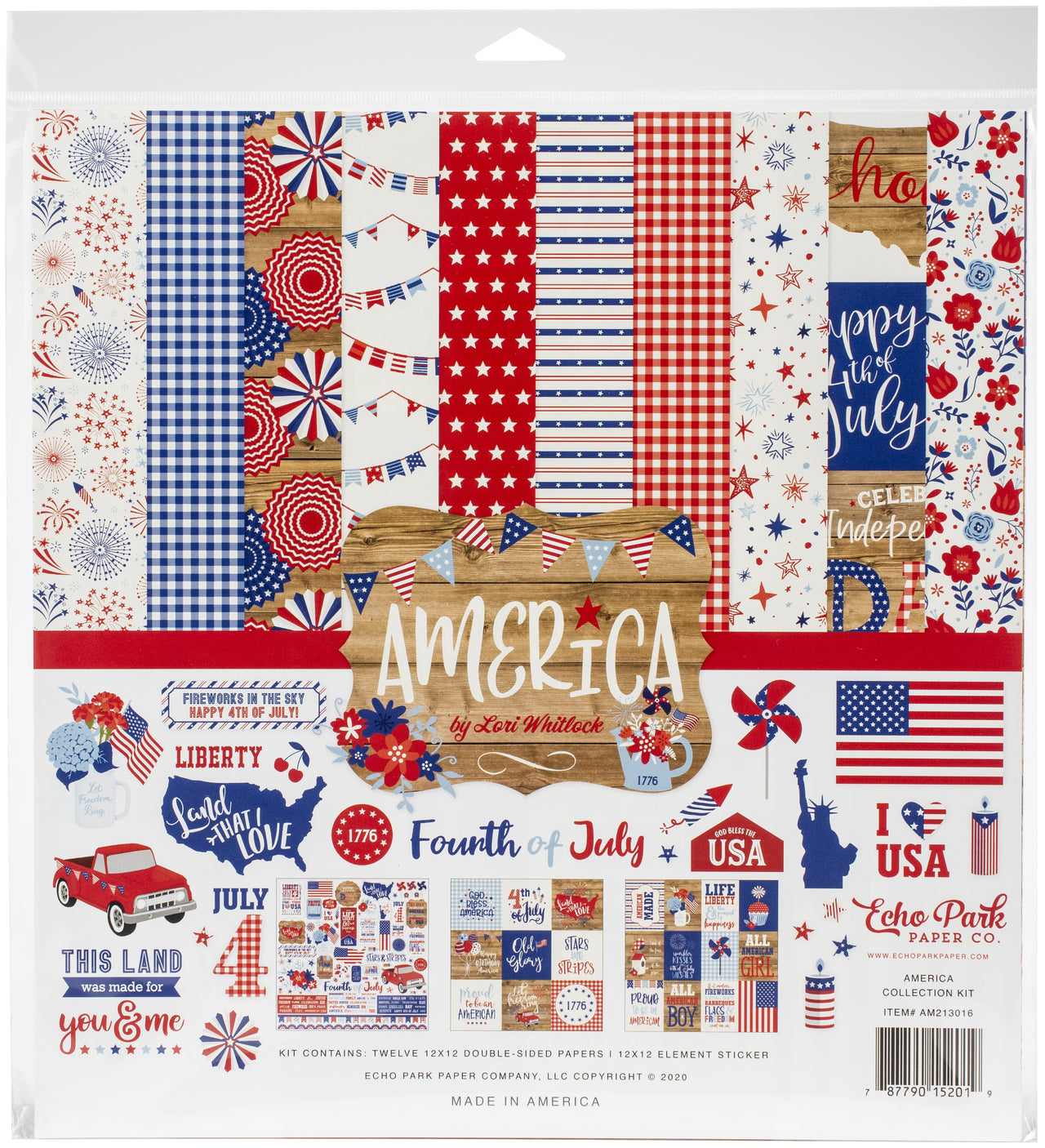 Echo Park Paper Echo Park Collection Kit 12"X12" - America
