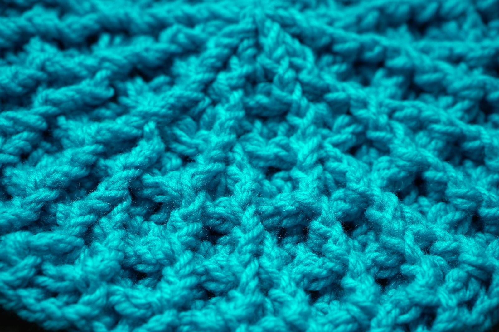 Waffle stitch circle