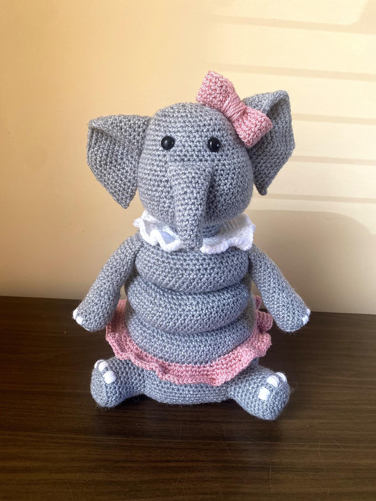 Elephant Ring Stacker Crochet Pattern