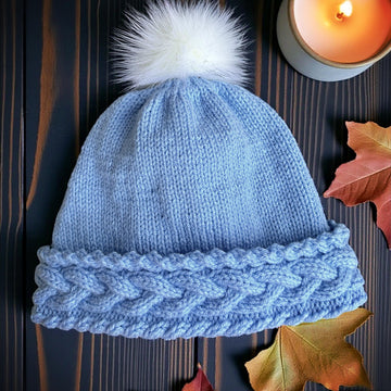 Cozy Cable Bobble beanie
