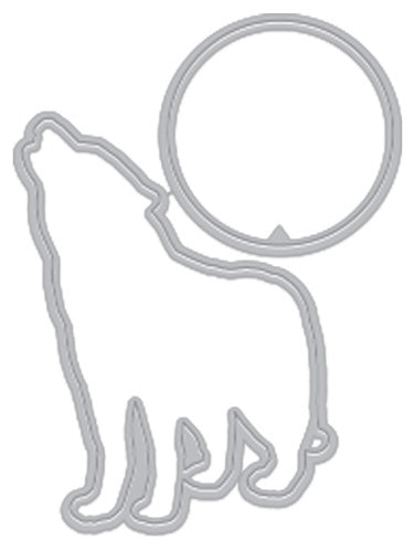 Hero Arts Color Layering Frame Cut Dies - Howling Wolf