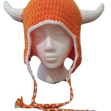 Horned Football Earflap Hat