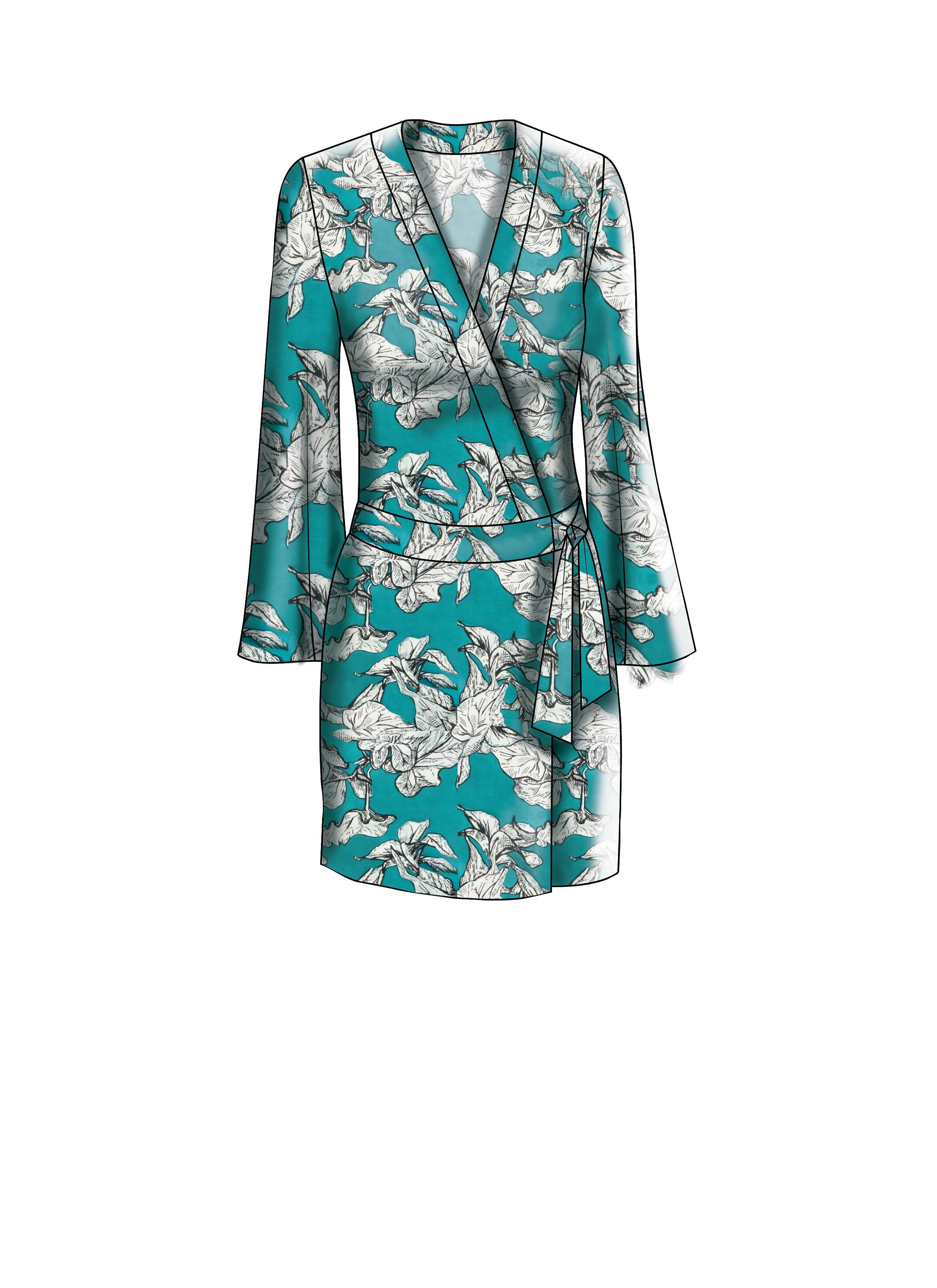 McCall's Misses' Wrap Dresses, Romper and Jumpsuit with Ties M7662 - Sewing Pattern