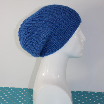 Simple Aran Rib Slouch Hat