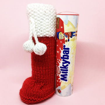 Christmas stocking, smarties/chocolate orange etc