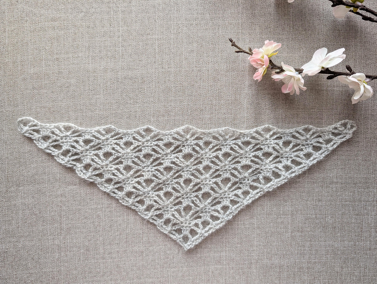 Crochet Bandana/Shawl Pattern/Chart PDF #66