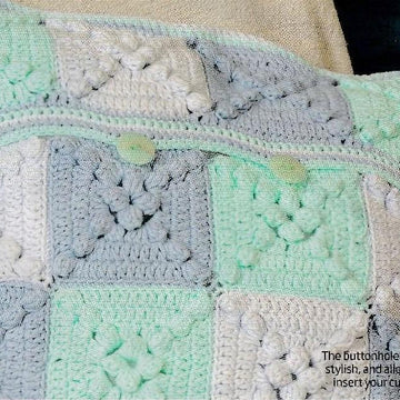 Crochet Throw and Cushion Cover