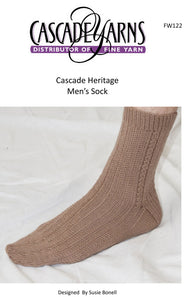 Men's Socks in Cascade Heritage - FW122