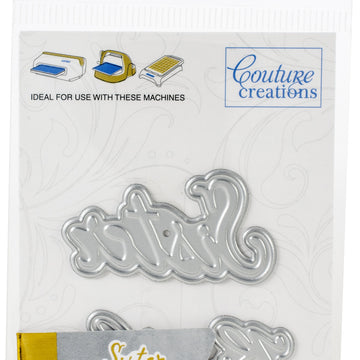 Artdeco Creations Couture Creations Sentiment Mini Dies 2/Pkg - Sister & Brother 1.9"X1.9"