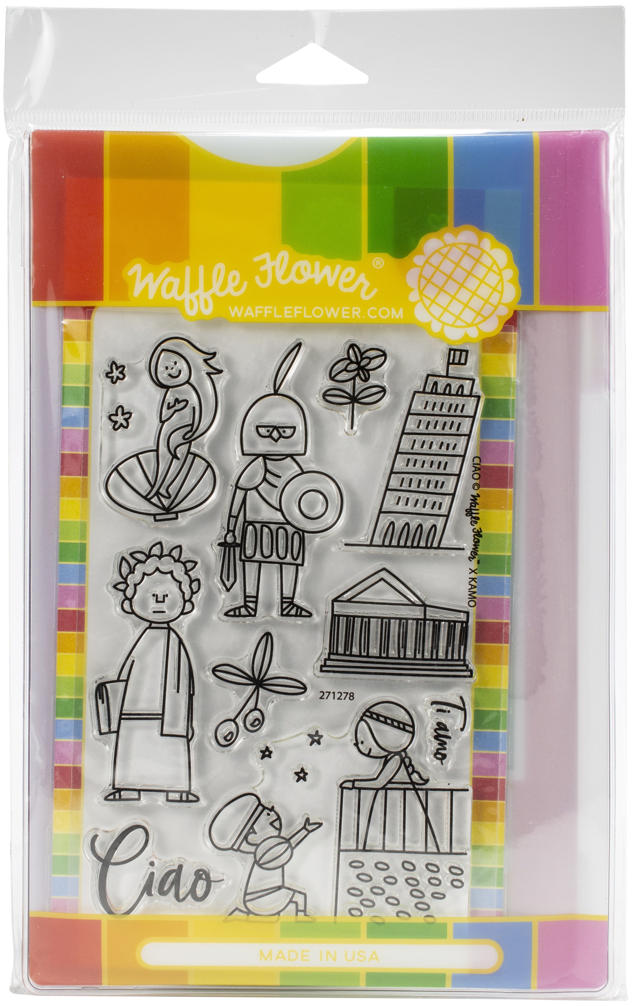 Waffle Flower Crafts Waffle Flower Stamp & Die Set - Ciao