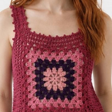 Picot Crochet Vest Top