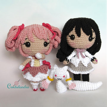 Homura amigurumi doll - crochet pattern by Crochelandia