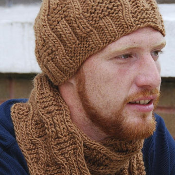 Wavy Gravy Man: Hat, Mittens and Scarf Set