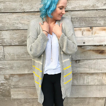Striped Down Cardi