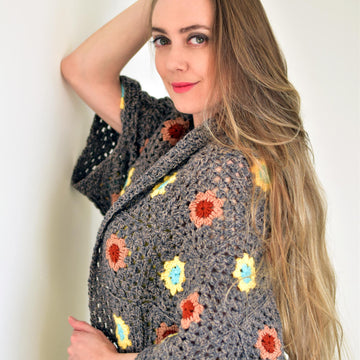 Ulla crochet blanket cardigan