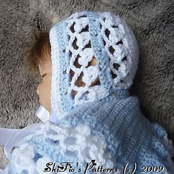 Boy's Christening Baby Crochet Set Pattern#21