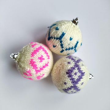 Holly Jolly Knit Baubles