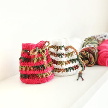 Stashdown Crochet Drawstring Pouch