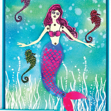 Spellbinders Clear Stamp Set By Jane Davenport - Sea Kelp
