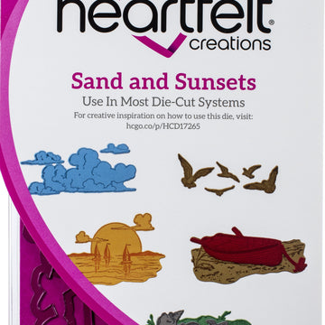 Heartfelt Creations Cut & Emboss Dies - Sand & Sunsets 1" To 3.25"